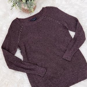 American Eagle Mauve Brown Sweater Size Medium